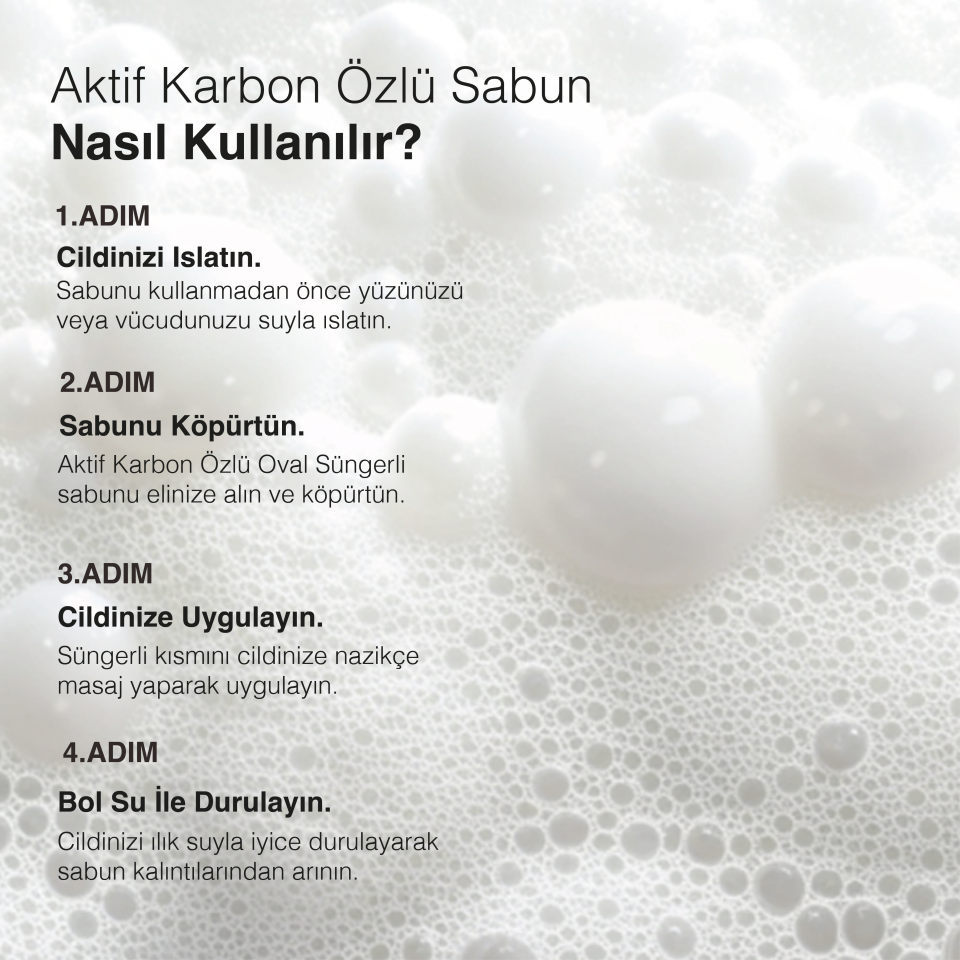 AKTİF KARBON ÖZLÜ EL YAPIMI DOĞAL SÜNGERLİ SABUN
