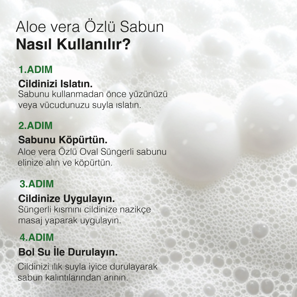 ALOEVERA ÖZLÜ EL YAPIMI DOĞAL SÜNGERLİ SABUN