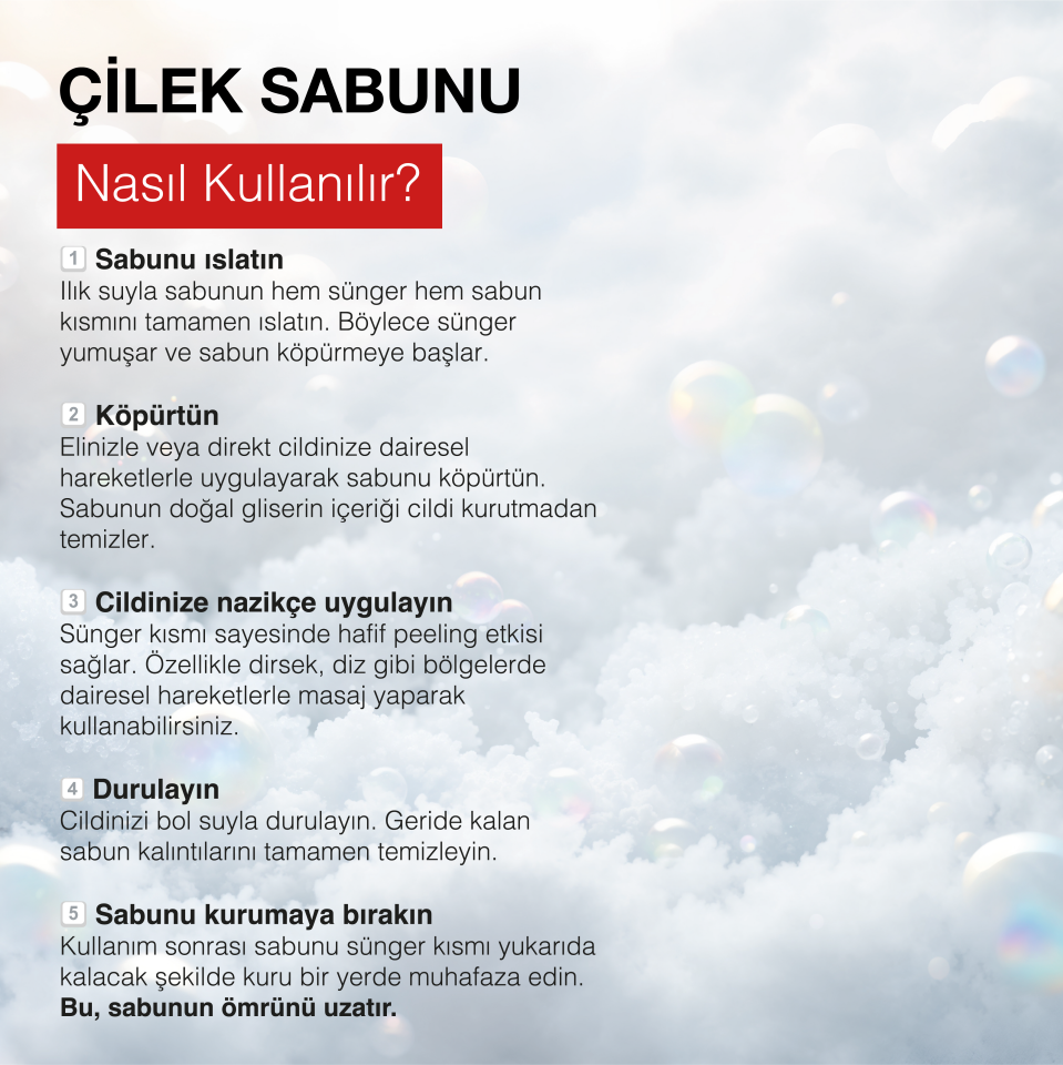 EL YAPIMI DOĞAL KABAK LİFLİ ÇİLEK SABUNU