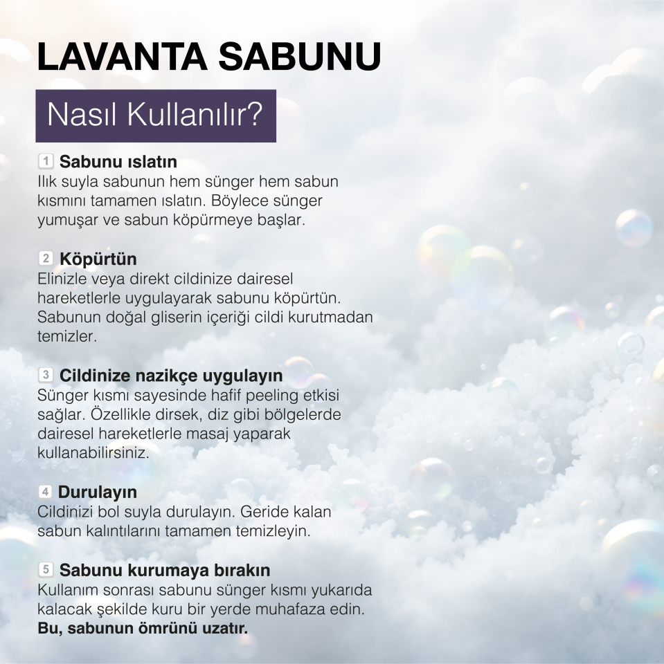 EL YAPIMI DOĞAL KABAK LİFLİ LAVANTA SABUNU