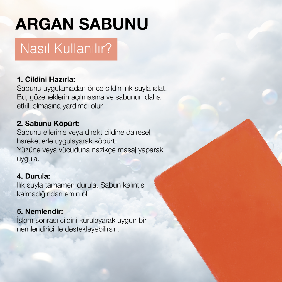 ARGAN VE SAÇ BAKIM GLİSERİNLİ SABUN